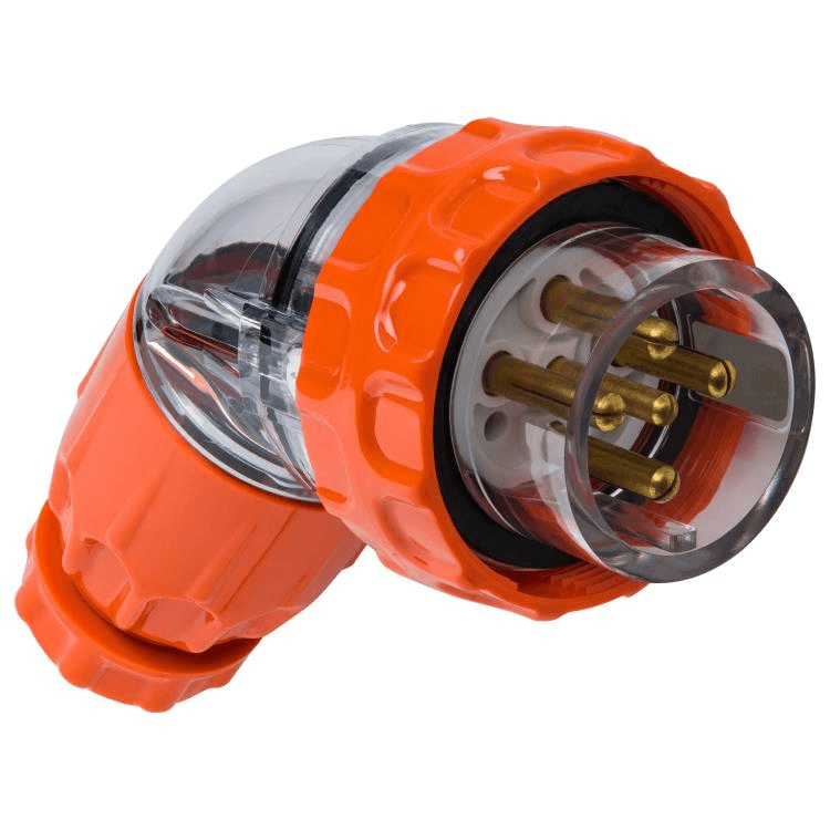 C66PA520 Voltex Angle Plugs - IP66 500V 20A - 5 Round Pins