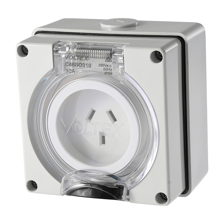 C66SO310 Voltex Socket Outlet 3 Pin 250V 10A