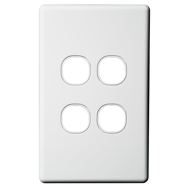 CSW4P Voltex Classic 4 Gang Switch Plate