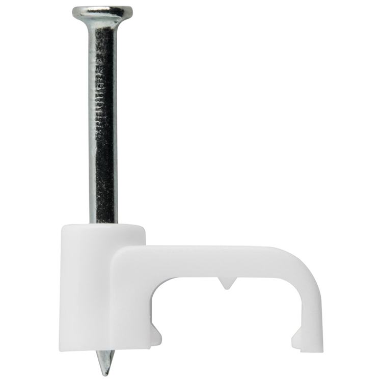 FCC-42010 Cable Clip Flat White 10mm (1.5mm Twin+Earth) 500/Jar