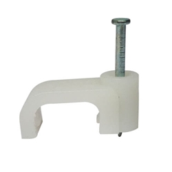FCC-42014 Cable Clip Flat White 14mm 500/Jar