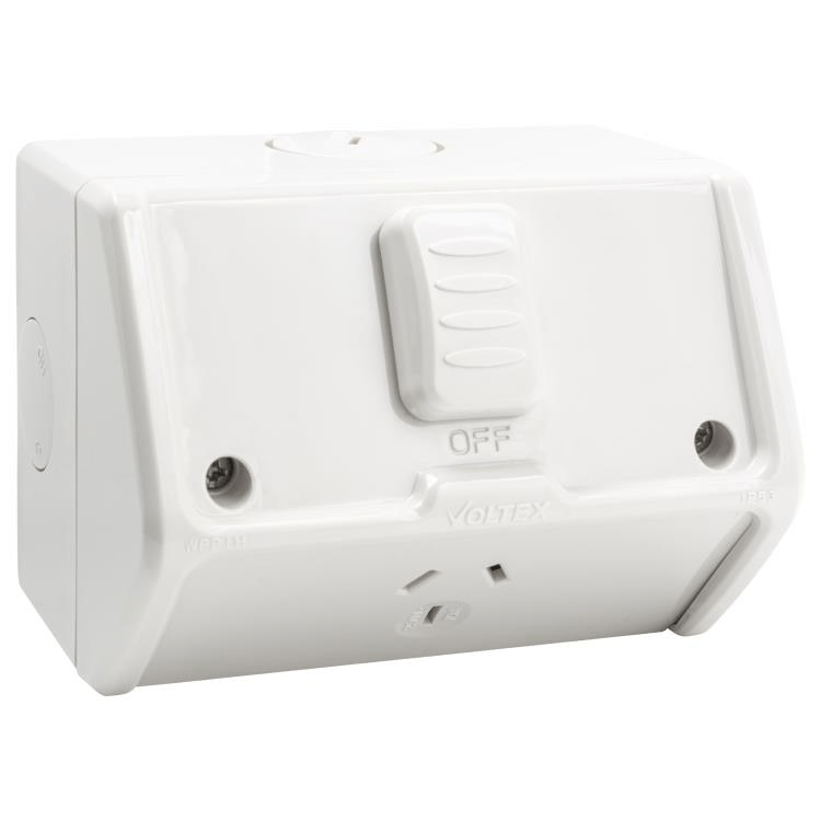 WPP1H Voltex Weatherproof Single Powerpoint - IP53