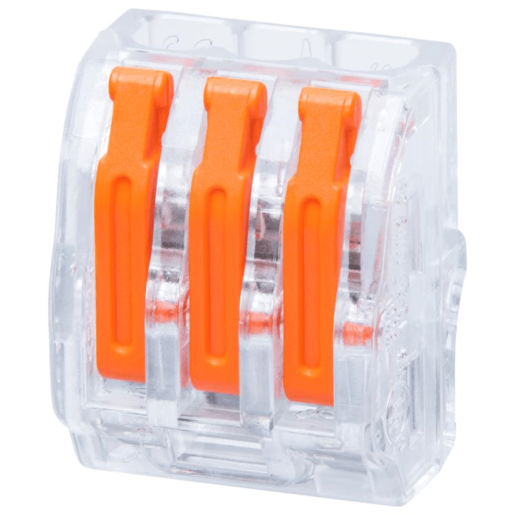 VLC-413 3-Conductor Terminal Blocks with levers - 100 Pack