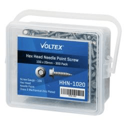 HHN-1020 Hex Head Needle Point Screw 10G x 20mm - 300 Pack