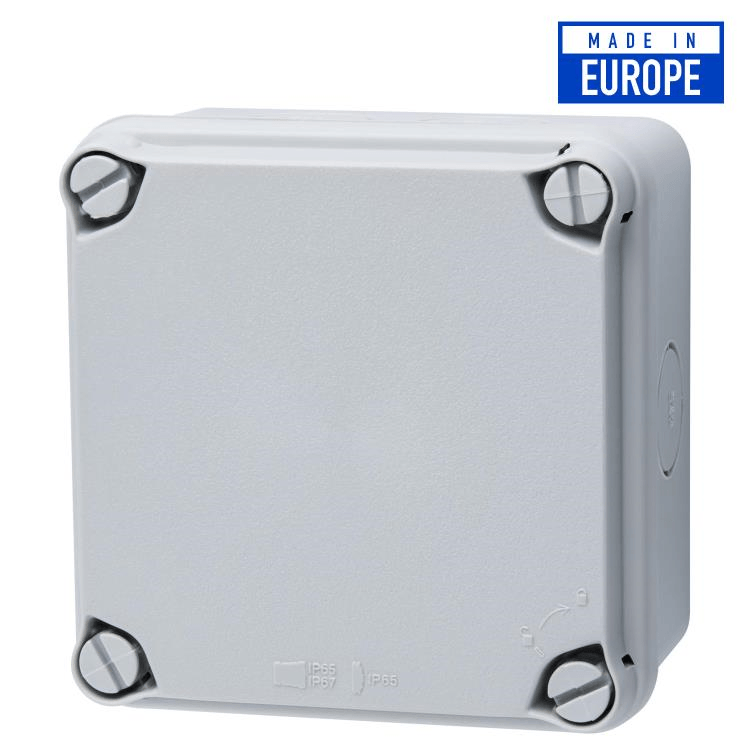 EX111 Voltex IP67 (108 x 108 x 64mm) Junction Box with knock-outs