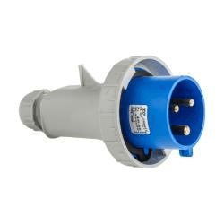 C67P332B IP67 CEE Plug 3 Pin 32A Blue 240V 6H