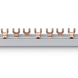 BUS-3U-18M 18 module 3P 63A wide U/ Fork Insulated Busbar