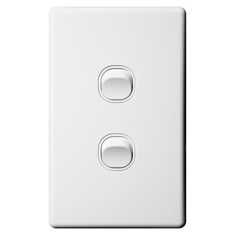 CSW2S Voltex Classic 2 Gang Switch 250V 16AX