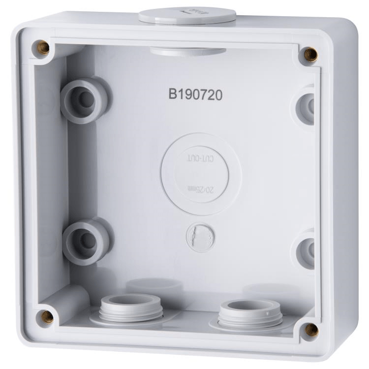 C66ES1 Voltex One Gang Shallow Mounting Enclosure (Back Box)