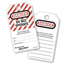 ML-0497A MasterLock Lockout Tags - Do Not Operate (12pk)