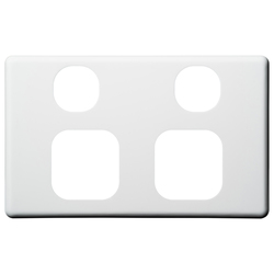 CPP2HP Voltex Classic Cover Plate for Horizontal/Vertical Double Power Outlet