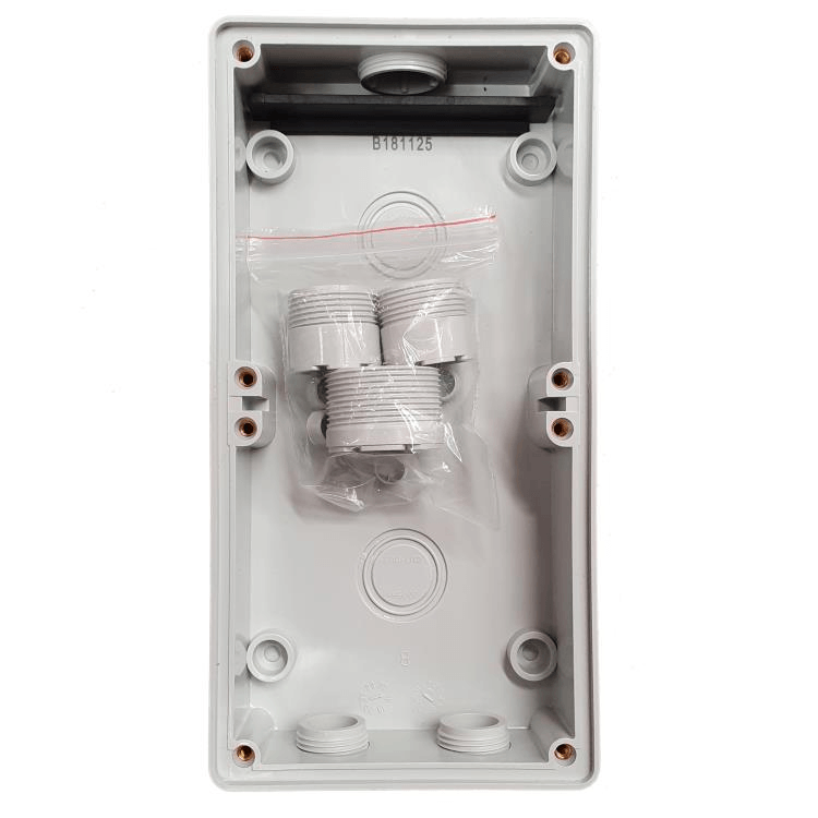 C66E2S Voltex Two Gang Shallow Mounting Enclosure (Back Box)